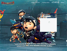 Tablet Screenshot of boboiboy.com